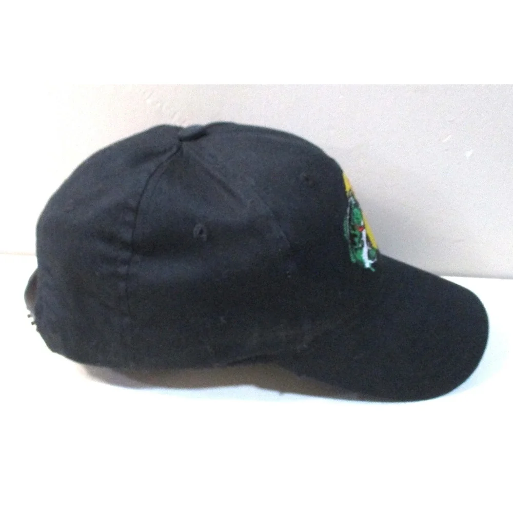 Bass Pro Shops Snapback Hat Black Embroidered Logo Fishing Baseball Cap OSFM